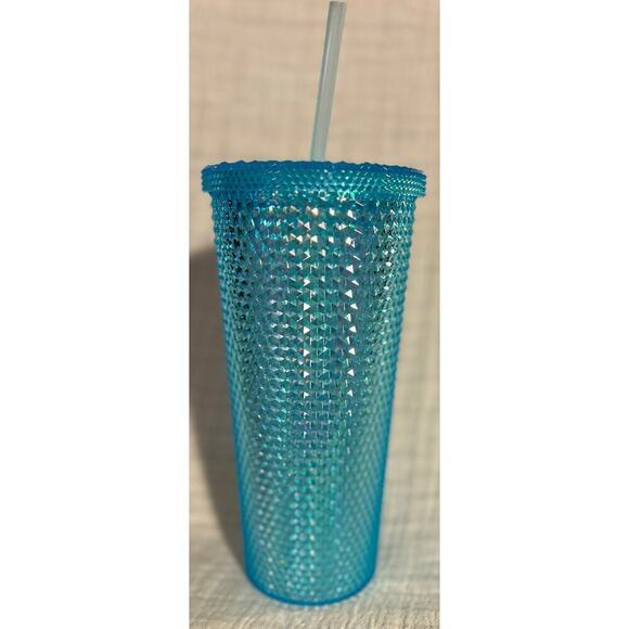 Blue studded drinking cup - Picture 1 of 3